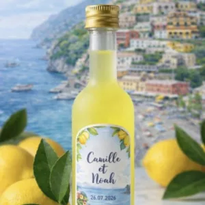 Mini bouteille limon étiquette personnalisée