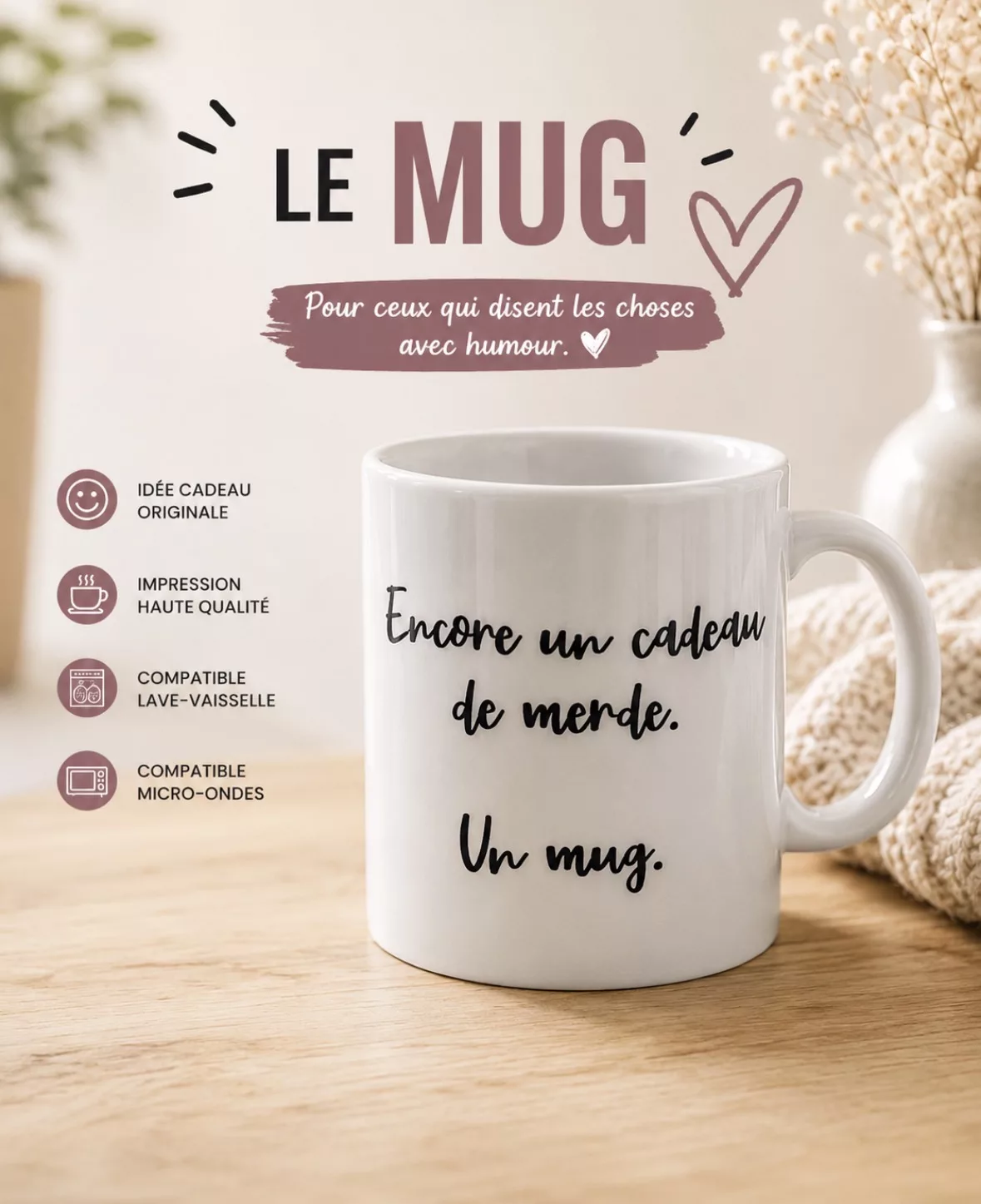 Mug "Encore un cadeau de merde"