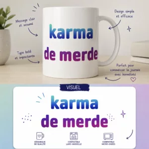 Mug "Karma de merde"