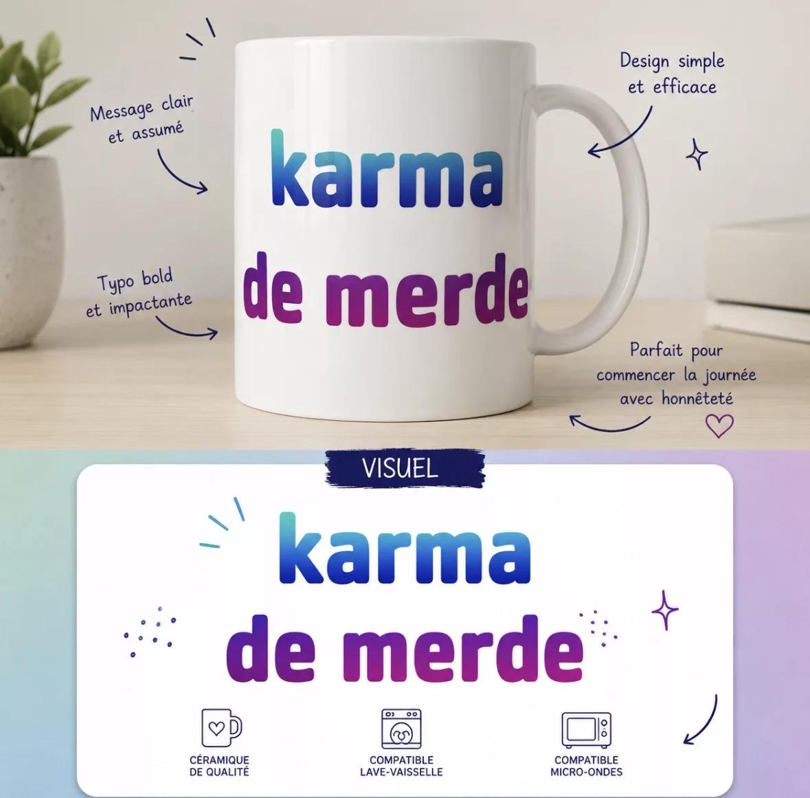 Mug "Karma de merde"