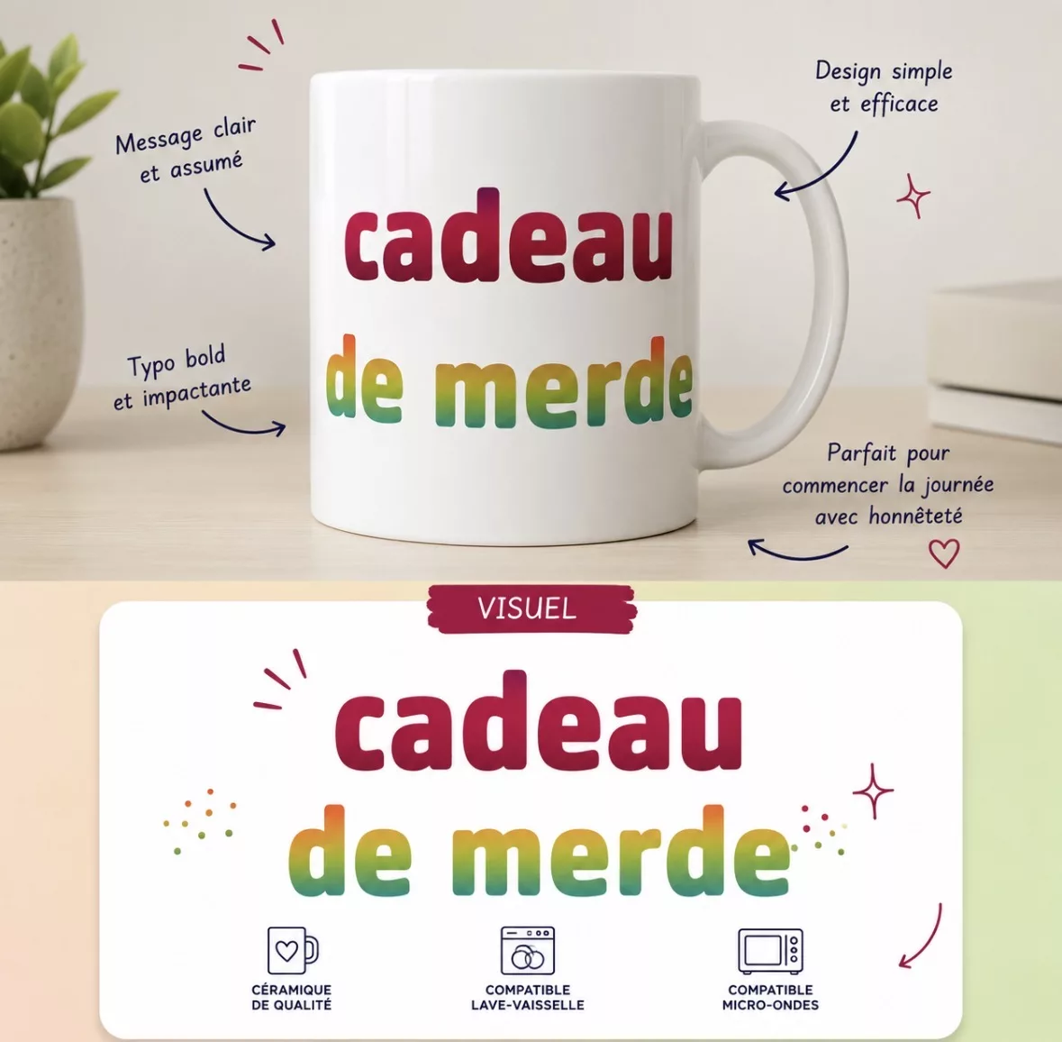 Mug "Cadeau de merde"