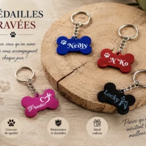 Médaille personnalisée pour chien et chat
