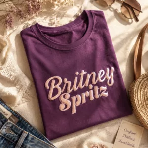 T-shirt bordeau "Britney Spritz"