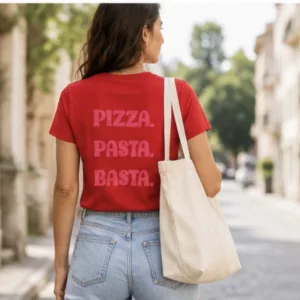 T-shirt "Pizza Pasta Basta"